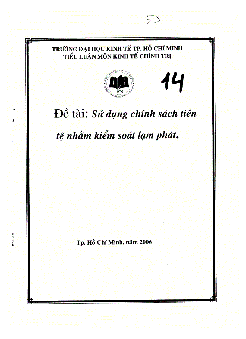 image for page Sử dụng chính sách tiền tệ nhằm kiểm soát lạm phát 1