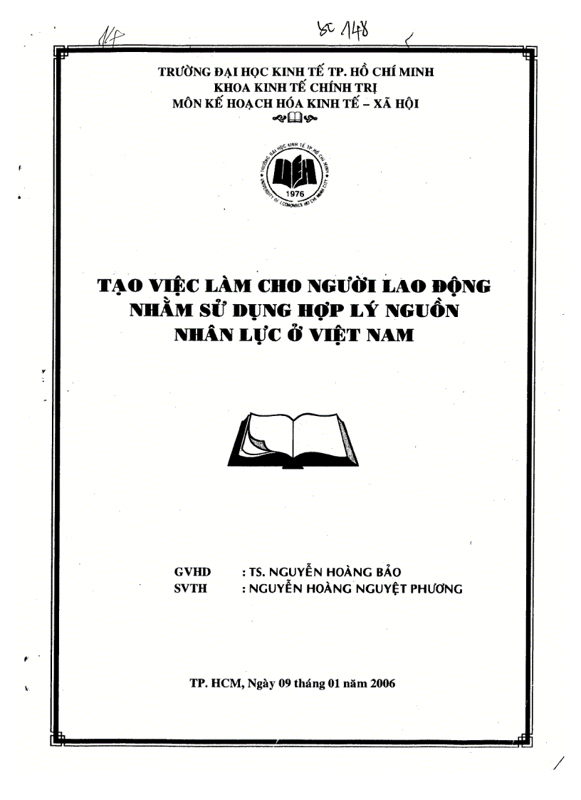 image for page Tạo việc làm cho người lao động nhằm sử dụng hợp lý nguồn nhân lực ở VN