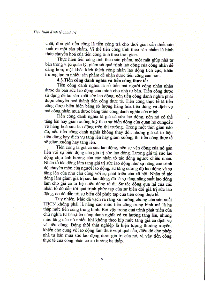 image for page Tiền công trong chủ nghĩa tư bản