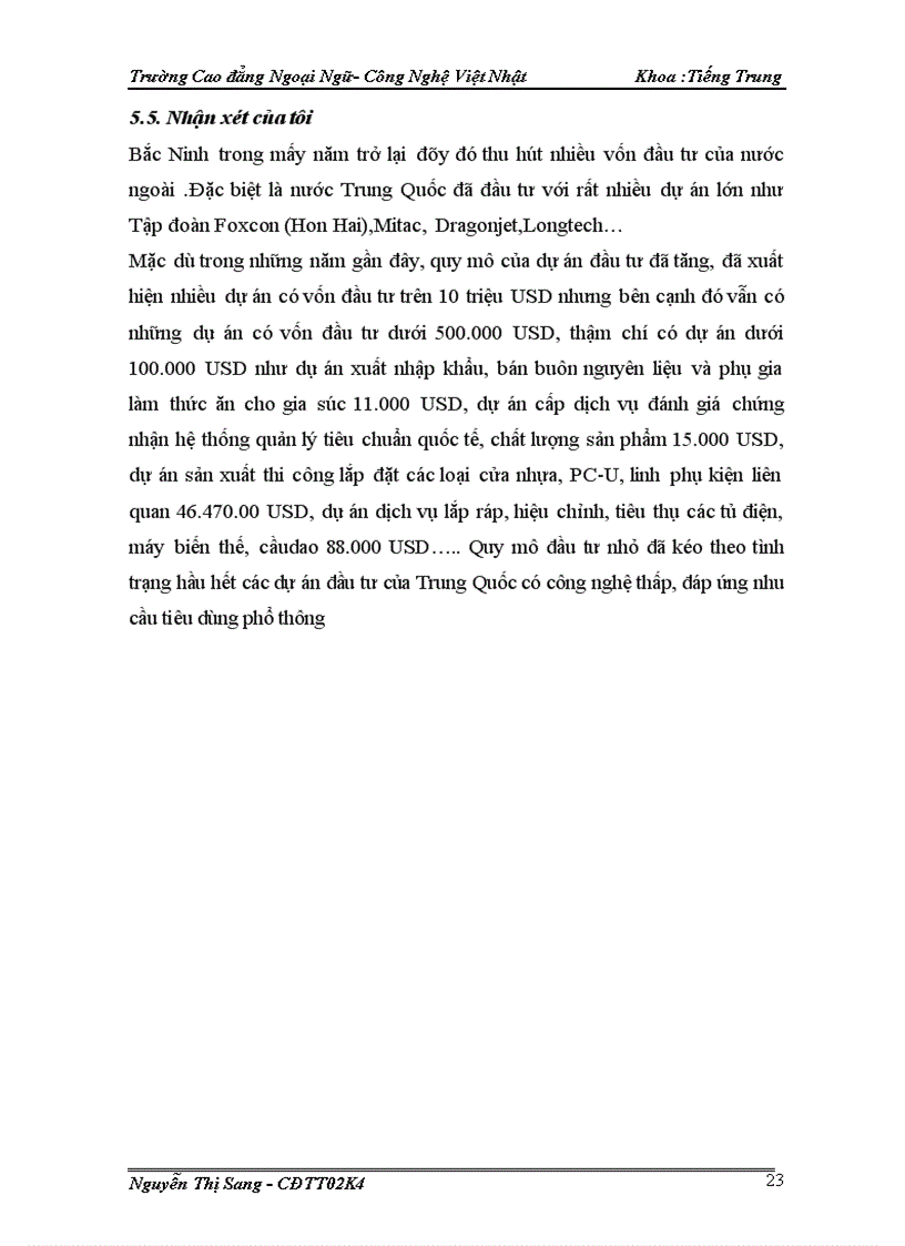 image for page Nghiên cứu thực trạng đầu tư và hiệu quả kinh tế của các công ty Trung Quốc trên địa bàn tỉnh Bắc Ninh