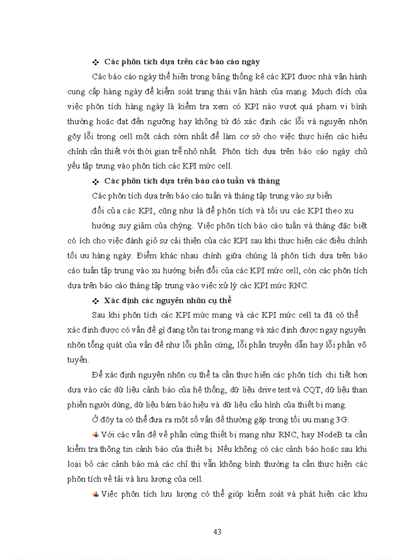 image for page Tối ưu chỉ số KPI mạng vô tuyến 3G UMTS 1