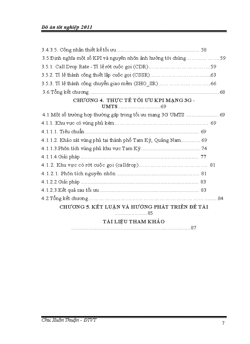 image for page Tối ưu chỉ số KPI mạng vô tuyến 3G UMTS 5