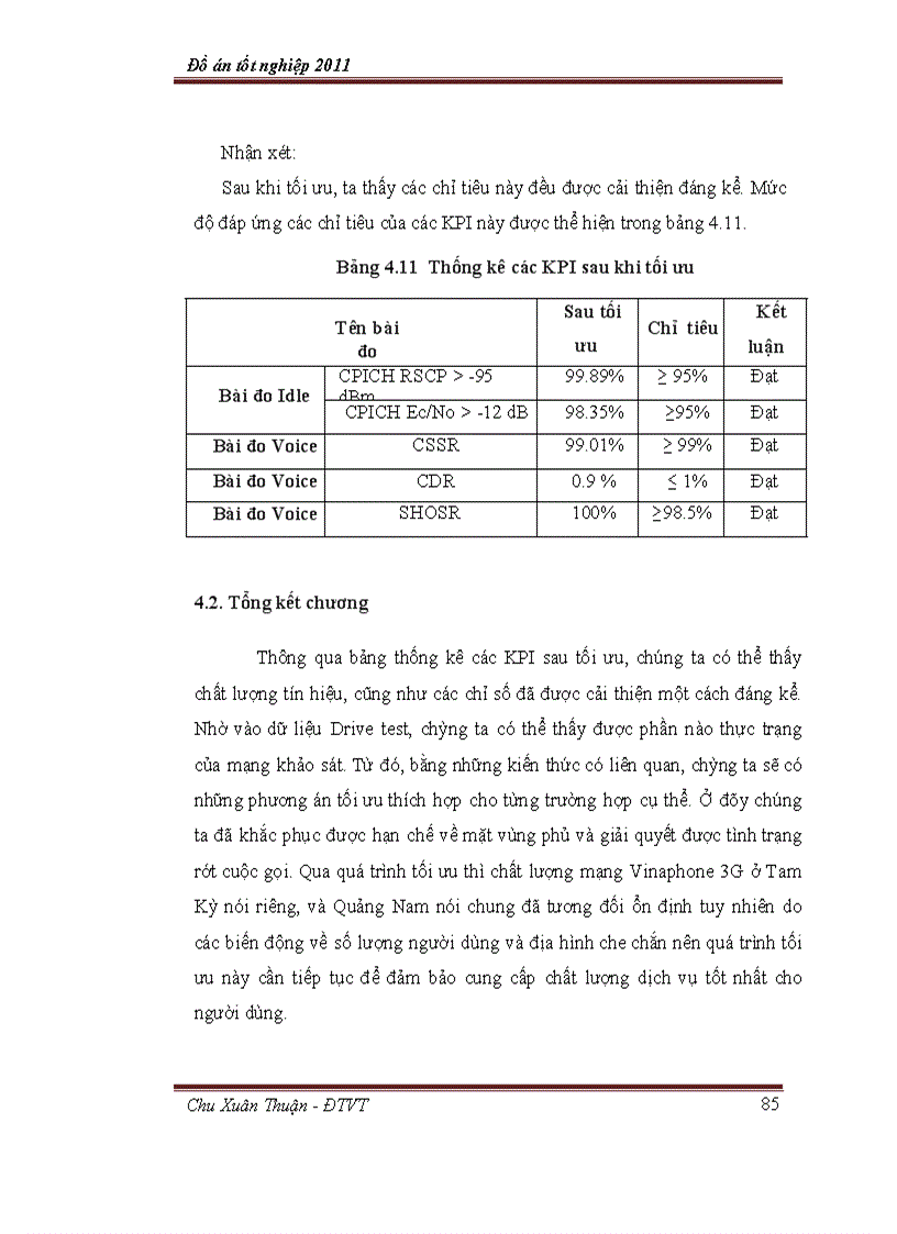 image for page Tối ưu chỉ số KPI mạng vô tuyến 3G UMTS 6