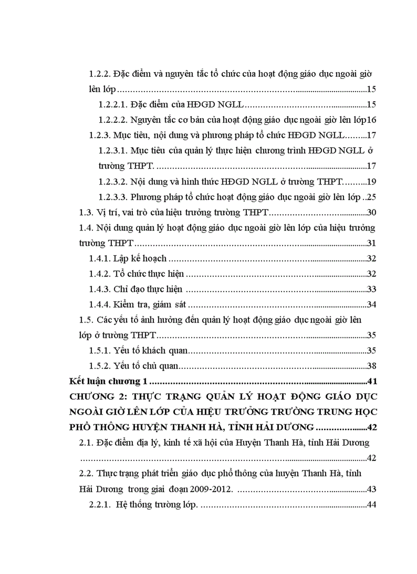 image for page Biện pháp quản lý hoạt động giáo dục ngoài giờ lên lớp của hiệu trưởng trường trung học phổ thông huyện thanh hà tỉnh hải dương