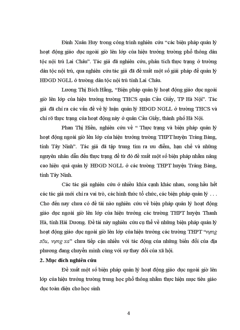 image for page Biện pháp quản lý hoạt động giáo dục ngoài giờ lên lớp của hiệu trưởng trường trung học phổ thông huyện thanh hà tỉnh hải dương