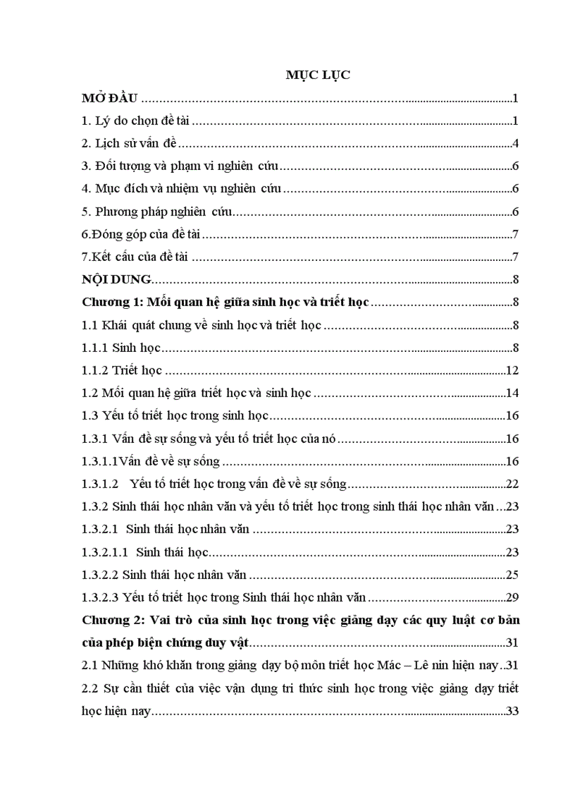 image for page Sinh học trong việc giảng dạy các nguyên lý và các quy luật cơ bản của phép biện chứng duy vật