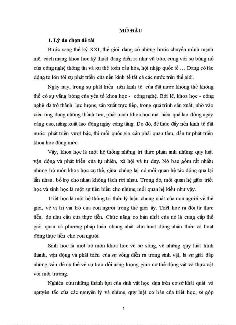 image for page Sinh học trong việc giảng dạy các nguyên lý và các quy luật cơ bản của phép biện chứng duy vật