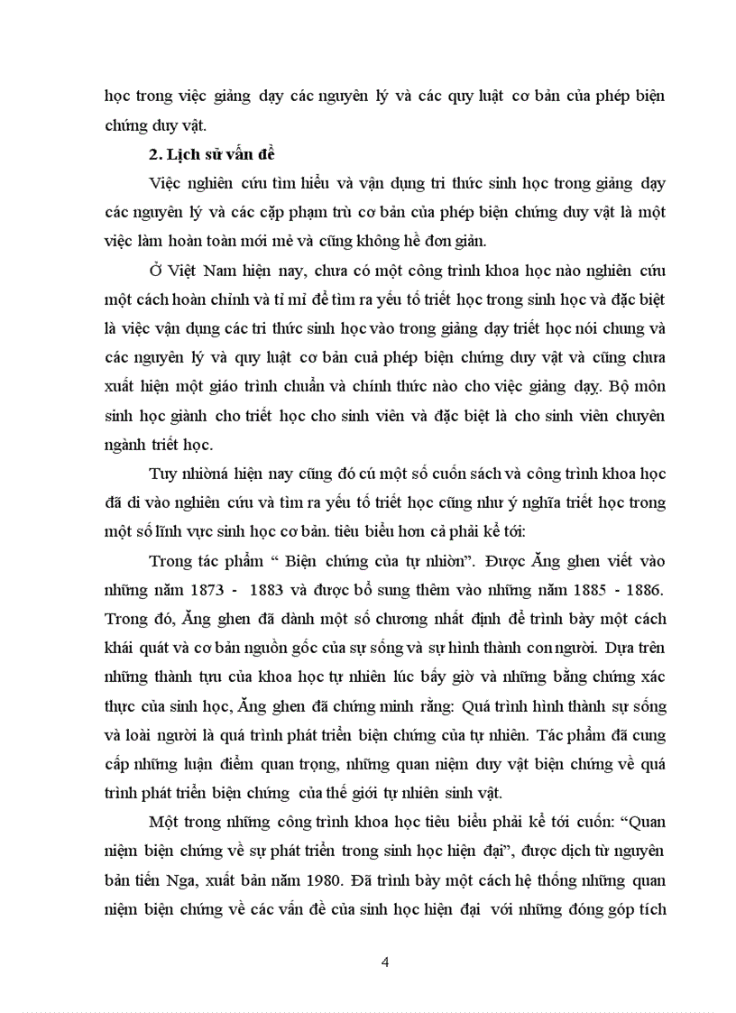 image for page Sinh học trong việc giảng dạy các nguyên lý và các quy luật cơ bản của phép biện chứng duy vật