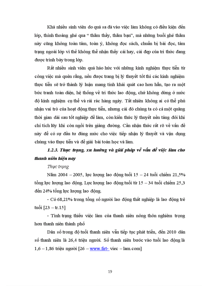 image for page Vấn đề việc làm và định hướng việc làm cho sinh viên trường đại học sư phạm HÀ NỘI hiện nay