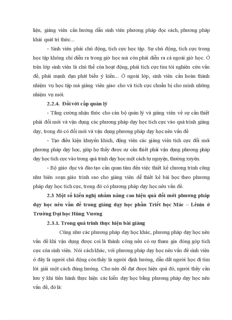 image for page Một số suy nghĩ về đổi mới phương pháp dạy học nêu vấn đề trong giảng dạy học phần Triết học Mác Lênin ở trường Đại học Hùng Vương