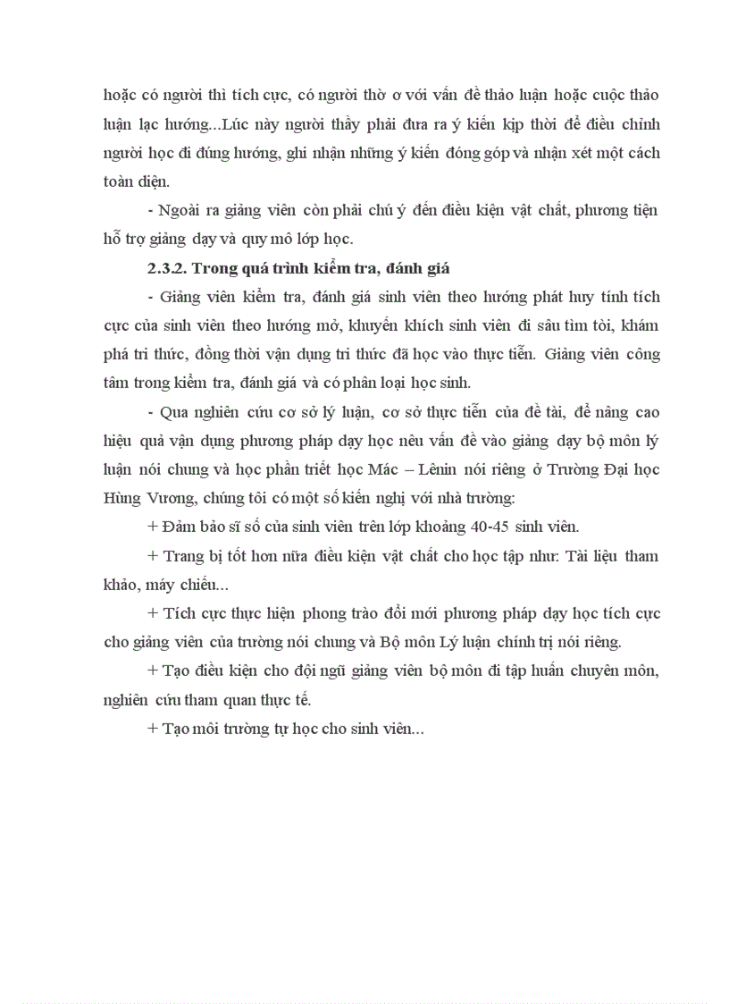 image for page Một số suy nghĩ về đổi mới phương pháp dạy học nêu vấn đề trong giảng dạy học phần Triết học Mác Lênin ở trường Đại học Hùng Vương