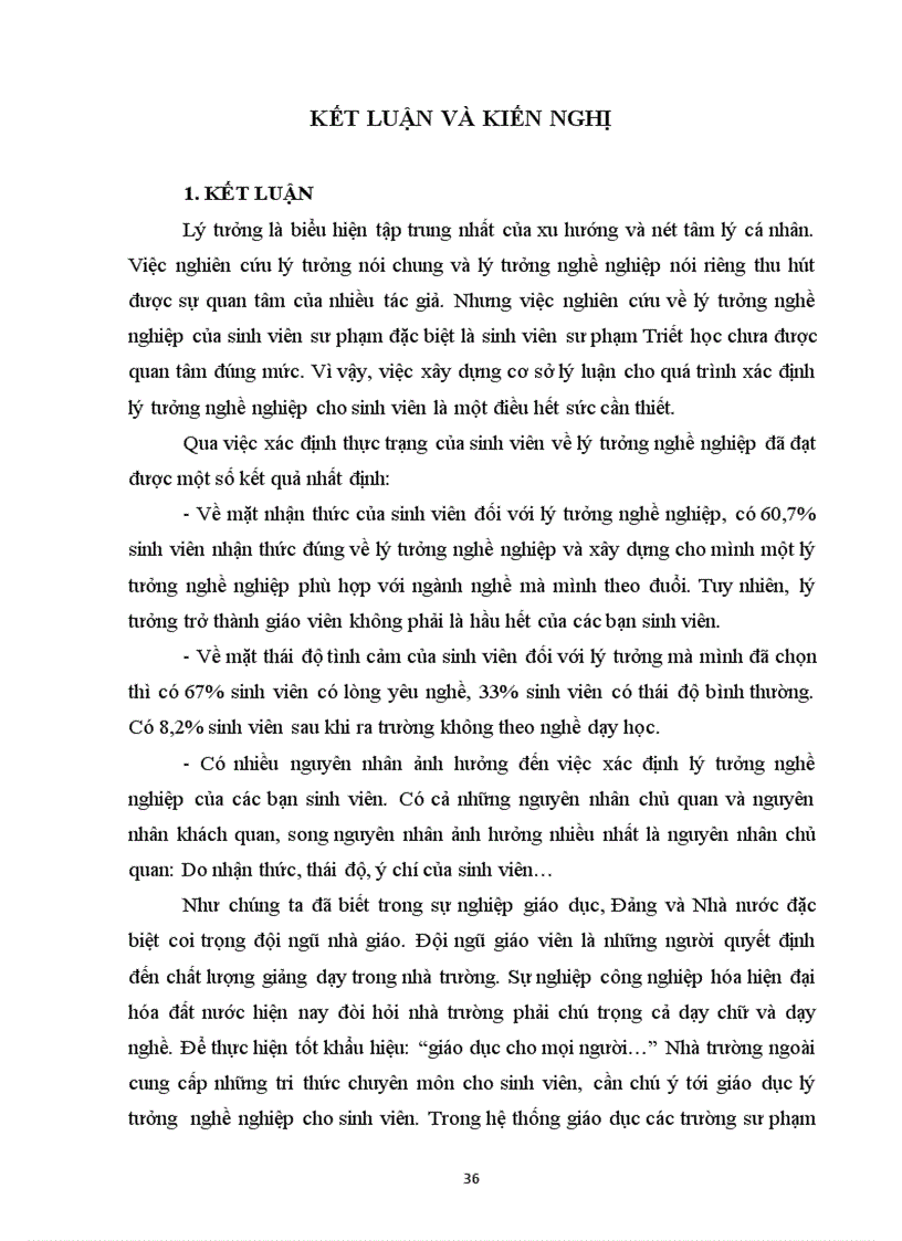 image for page Nghiên cứu thực trạng việc xác định lý tưởng nghề nghiệp của sinh viên năm thứ nhất và năm thứ ba khoa Triết học trường Đại học Sư phạm Hà Nội