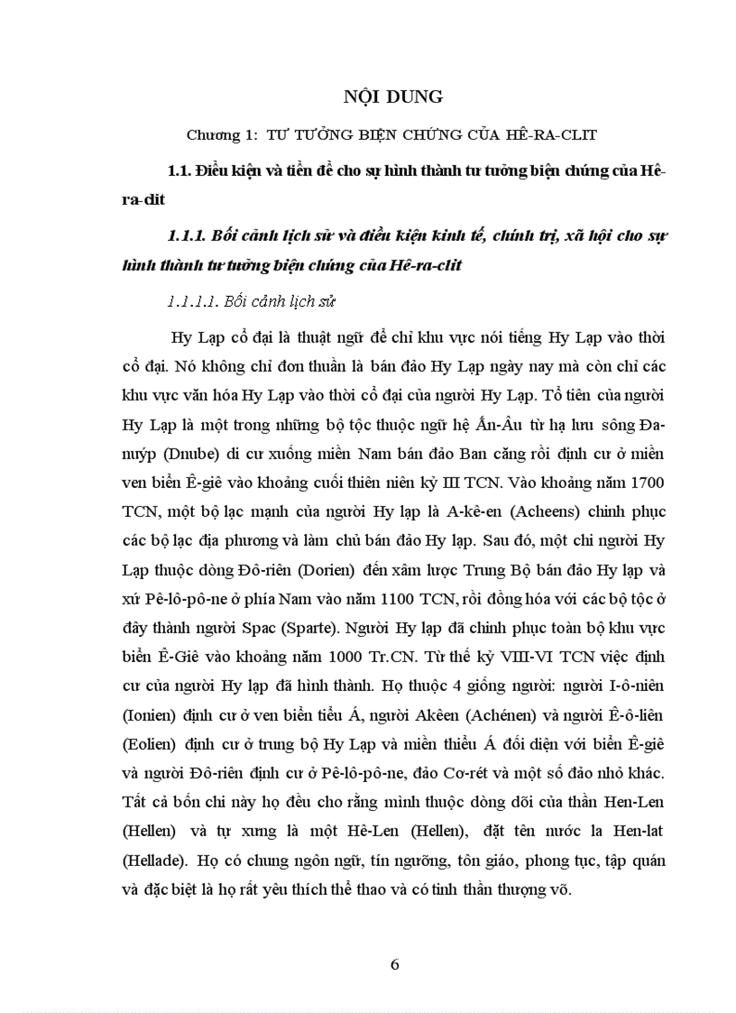 image for page Tư tưởng biện chứng của Hê ra clít trong lịch sử triết học Hy Lạp La Mã cổ đại