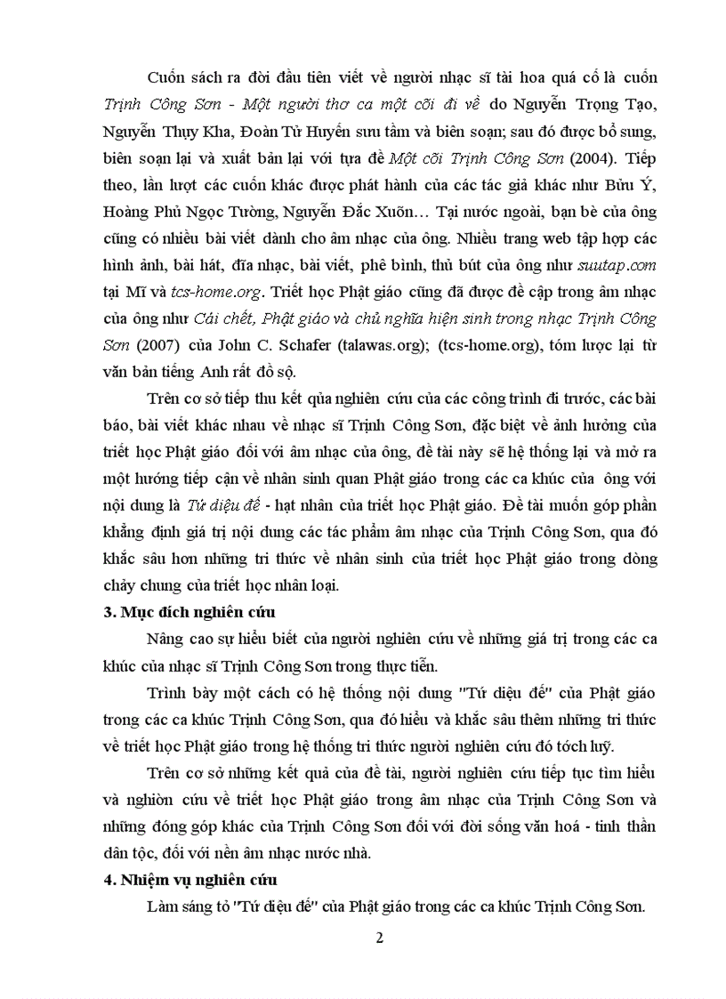 image for page Tứ diệu đế của Phật giáo trong các ca khúc Trịnh Công Sơn