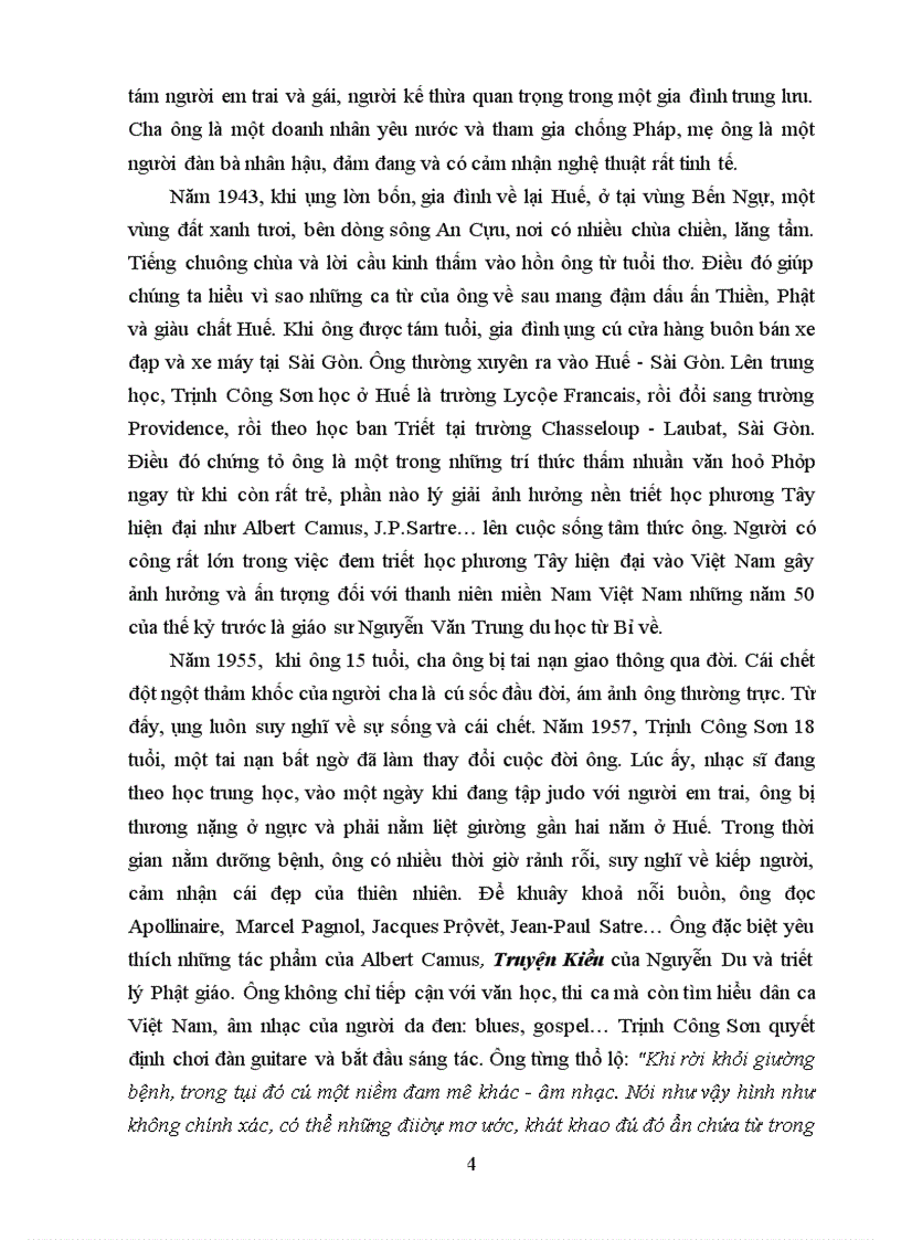 image for page Tứ diệu đế của Phật giáo trong các ca khúc Trịnh Công Sơn