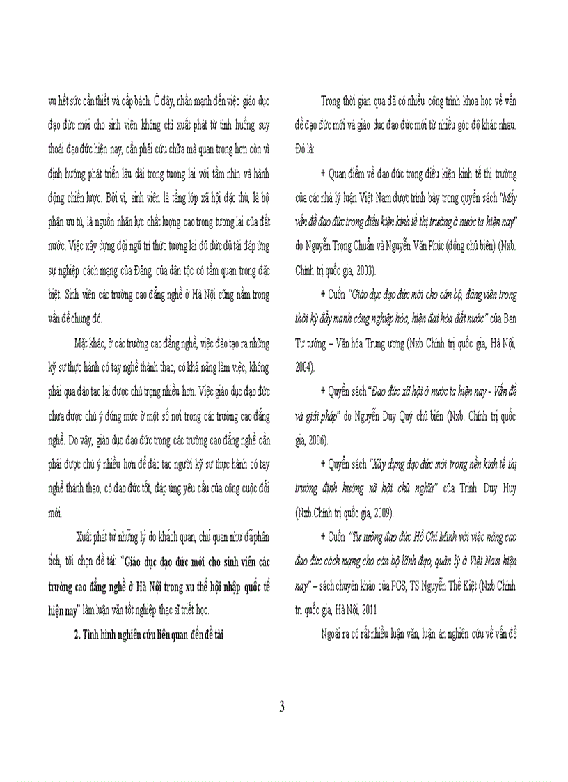 image for page Giáo dục đạo đức mới cho sinh viên các trường cao đẳng nghề ở hà nội trong xu thế hội nhập quốc tế hiện nay