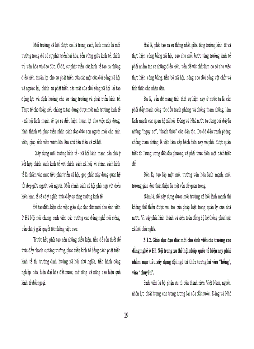 image for page Giáo dục đạo đức mới cho sinh viên các trường cao đẳng nghề ở hà nội trong xu thế hội nhập quốc tế hiện nay