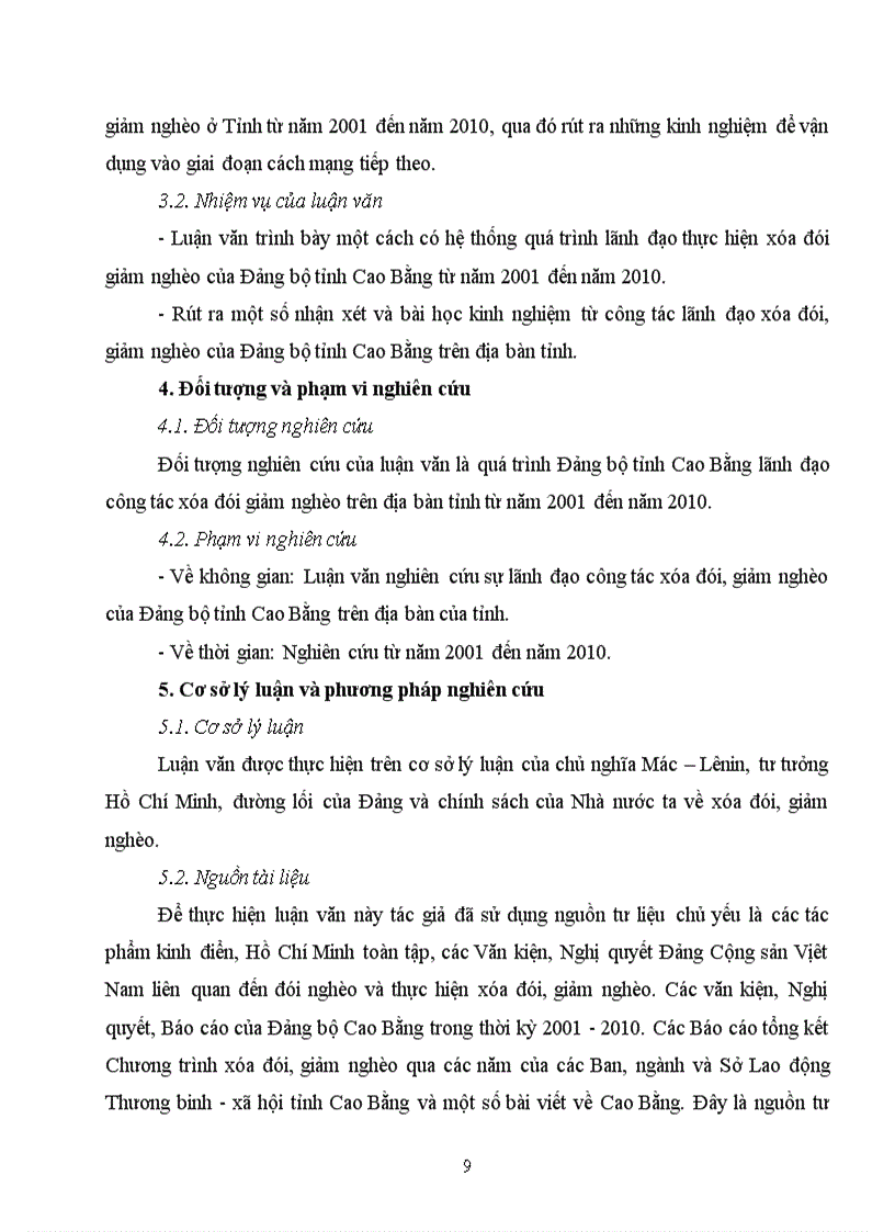 image for page Đảng bộ tỉnh cao bằng lãnh đạo công tác xóa đói giảm nghèo từ năm 2001 đến năm 2010