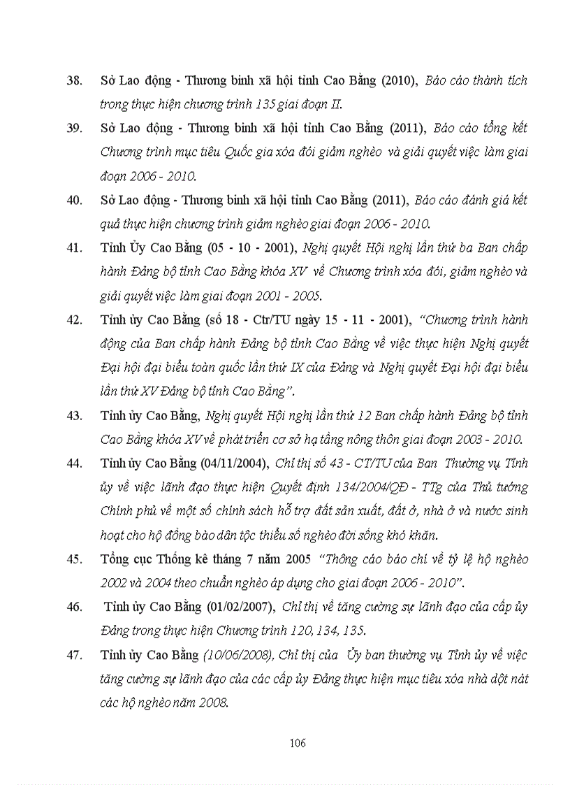 image for page Đảng bộ tỉnh cao bằng lãnh đạo công tác xóa đói giảm nghèo từ năm 2001 đến năm 2010