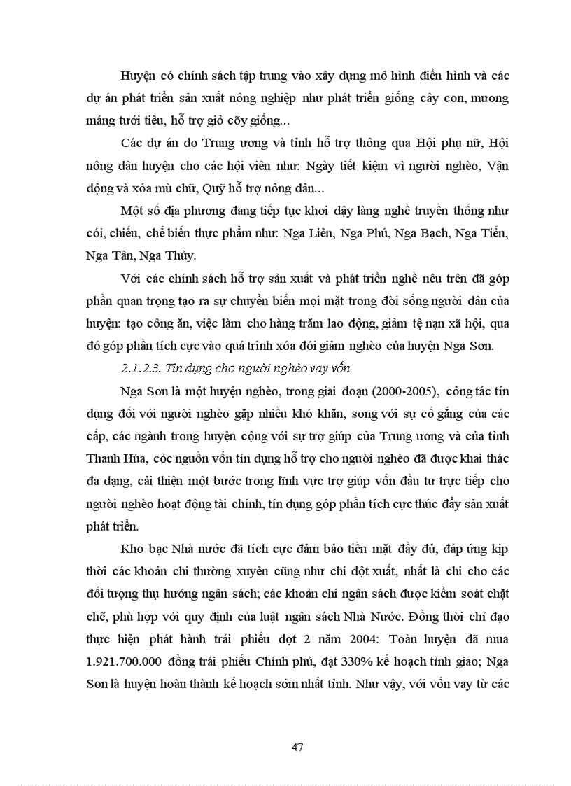 image for page Đảng bộ huyện nga sơn tỉnh thanh hóa lãnh đạo thực hiện xóa đói giảm nghèo từ năm 2000 đến năm 2010