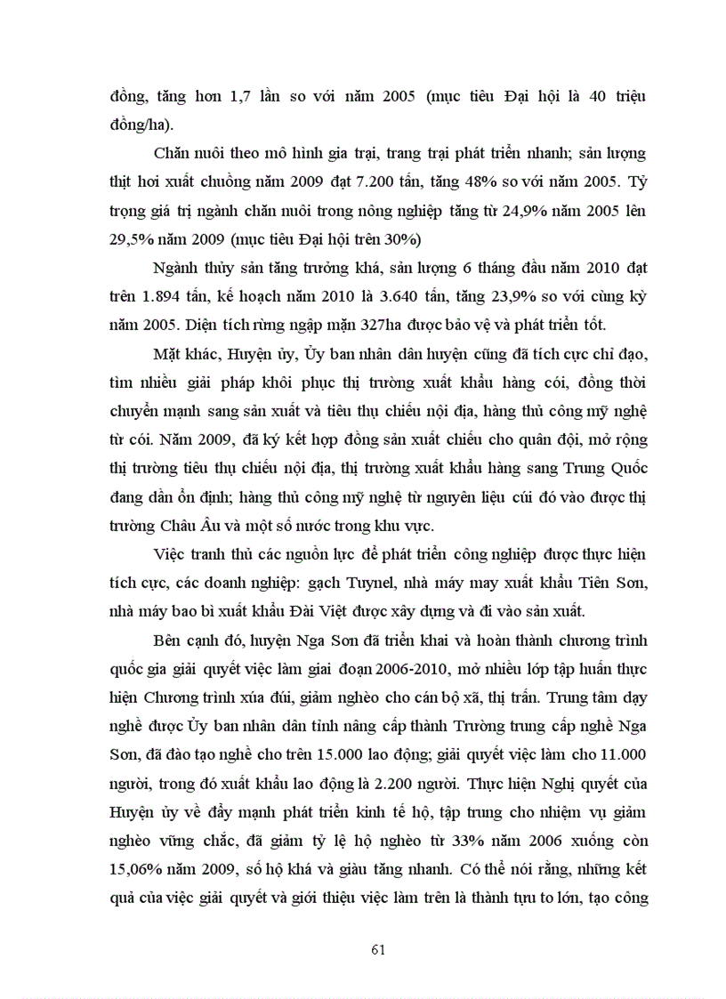 image for page Đảng bộ huyện nga sơn tỉnh thanh hóa lãnh đạo thực hiện xóa đói giảm nghèo từ năm 2000 đến năm 2010