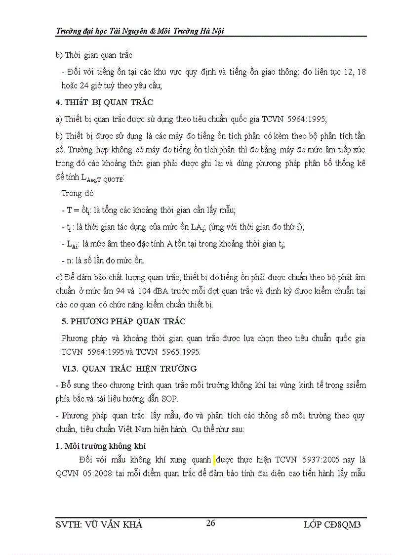 image for page Quy trình thiết kế chương trình quan trắc môi trường