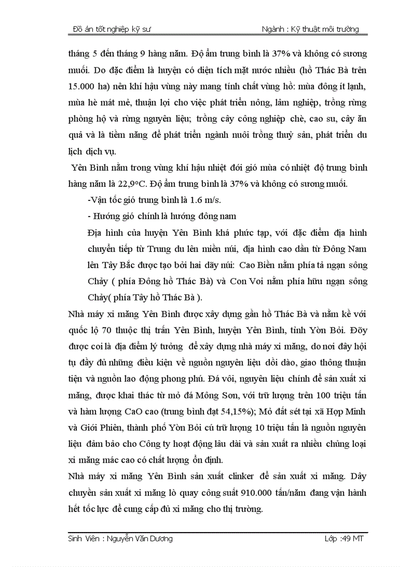 image for page Thiết kế hệ thống xử lý khí thải từ nguồn thải của nhà máy sản xuất ximăng Yên Bình huyện Yên Bình tỉnh Yên Bái