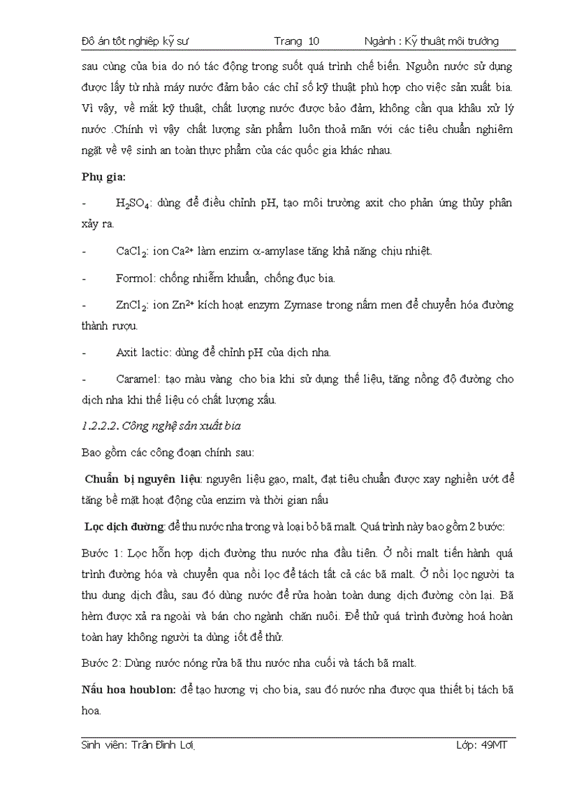 image for page Nghiên cứu thiết kế trạm xử lý nước thải cho nhà máy sản xuất bia Hado