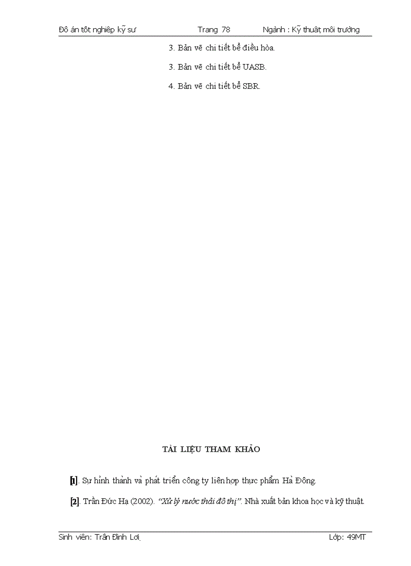 image for page Nghiên cứu thiết kế trạm xử lý nước thải cho nhà máy sản xuất bia Hado