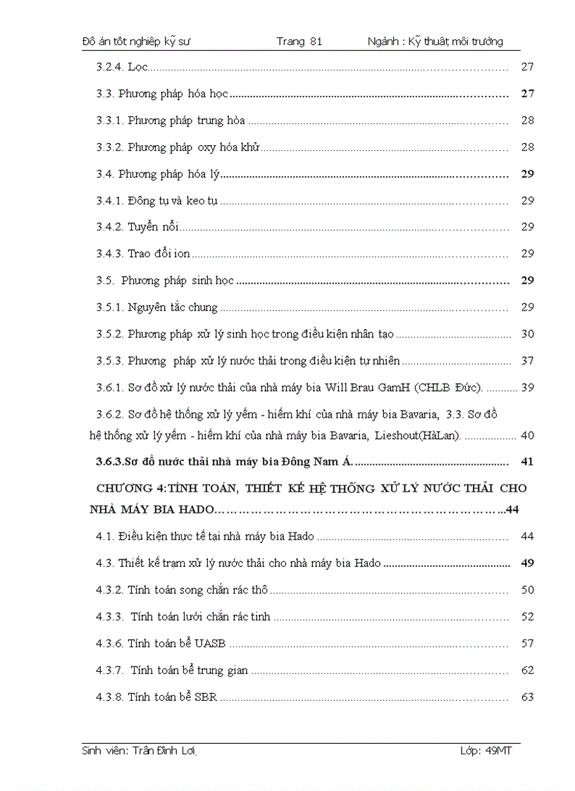 image for page Nghiên cứu thiết kế trạm xử lý nước thải cho nhà máy sản xuất bia Hado