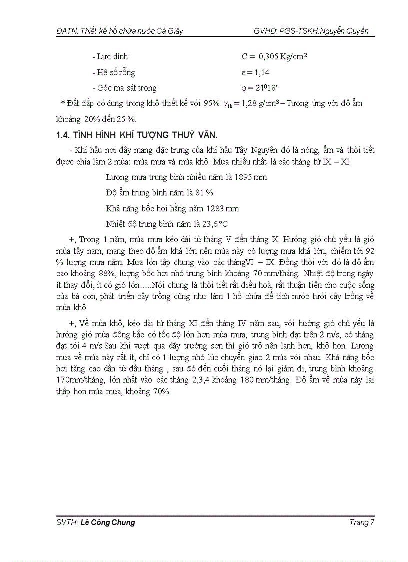 image for page Thiết kế hồ chứa nước Cà Giây