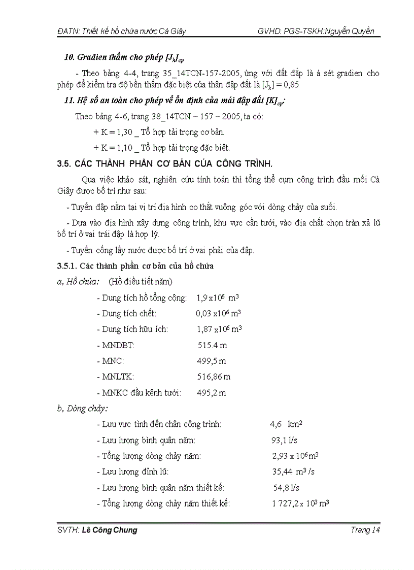 image for page Thiết kế hồ chứa nước Cà Giây
