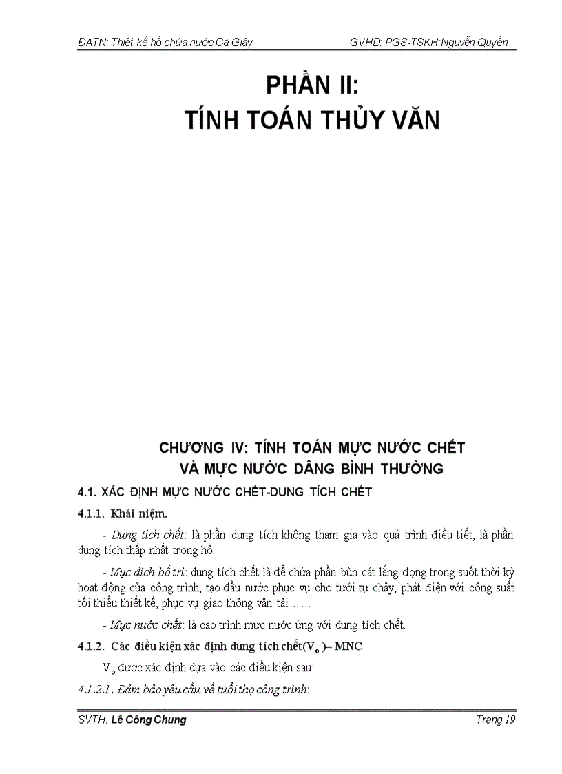 image for page Thiết kế hồ chứa nước Cà Giây