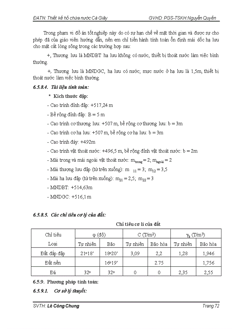 image for page Thiết kế hồ chứa nước Cà Giây