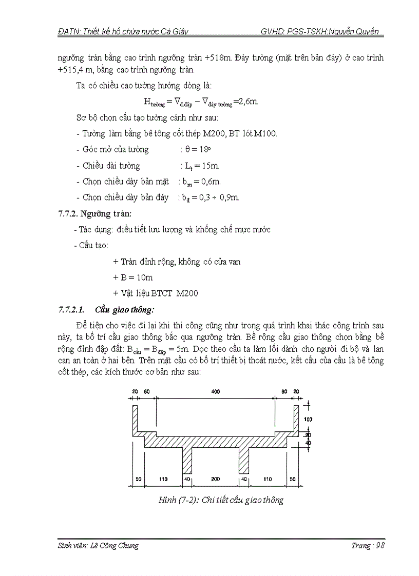 image for page Thiết kế hồ chứa nước Cà Giây