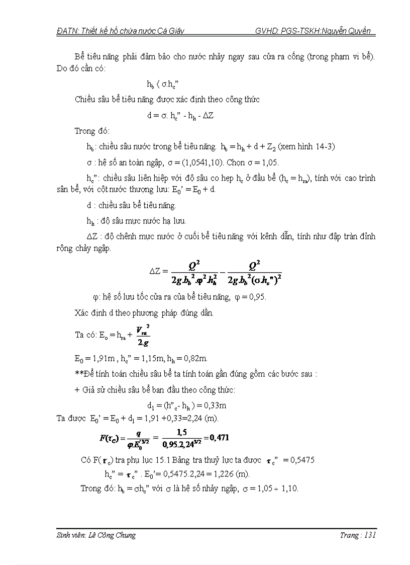 image for page Thiết kế hồ chứa nước Cà Giây