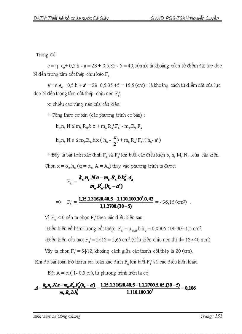 image for page Thiết kế hồ chứa nước Cà Giây