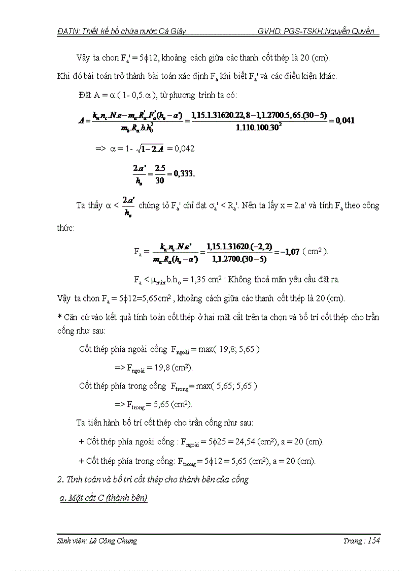 image for page Thiết kế hồ chứa nước Cà Giây