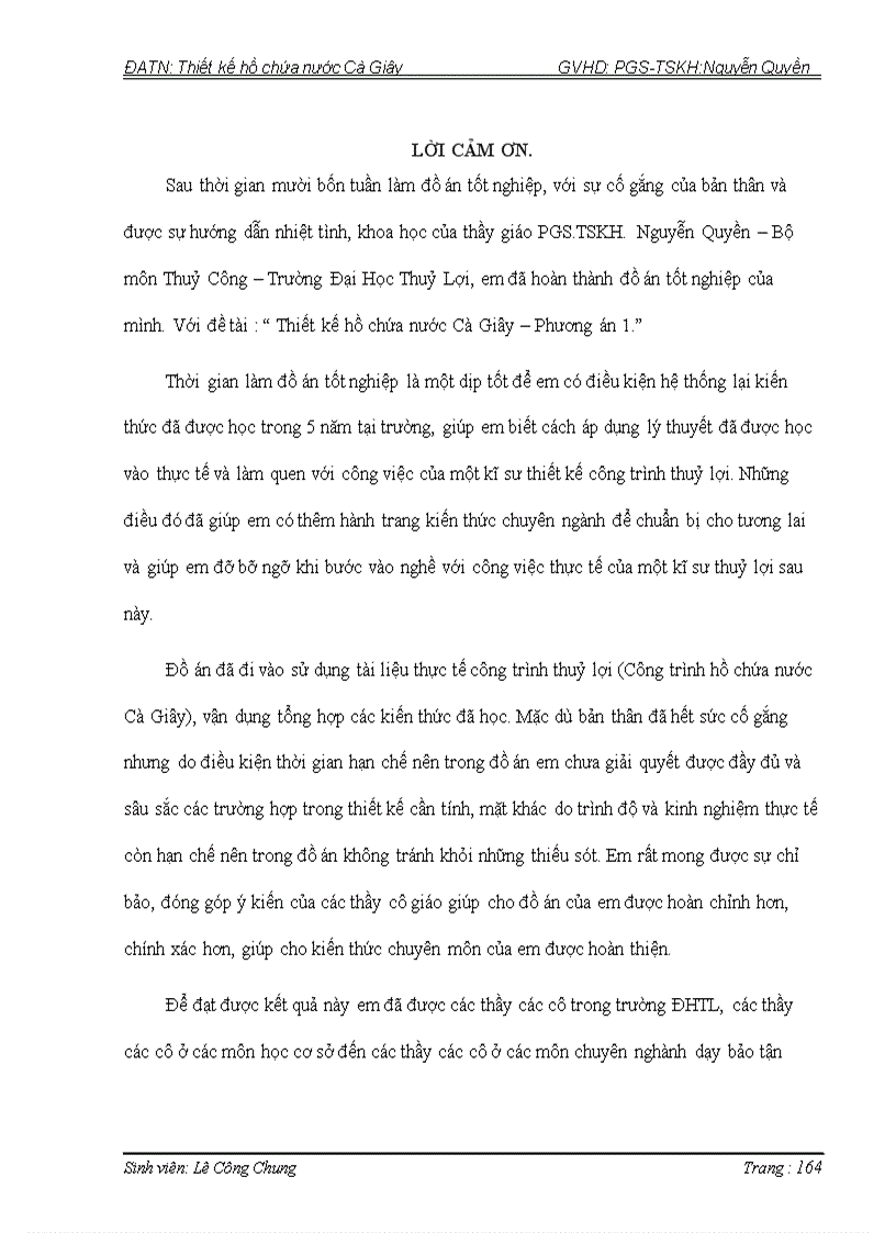 image for page Thiết kế hồ chứa nước Cà Giây