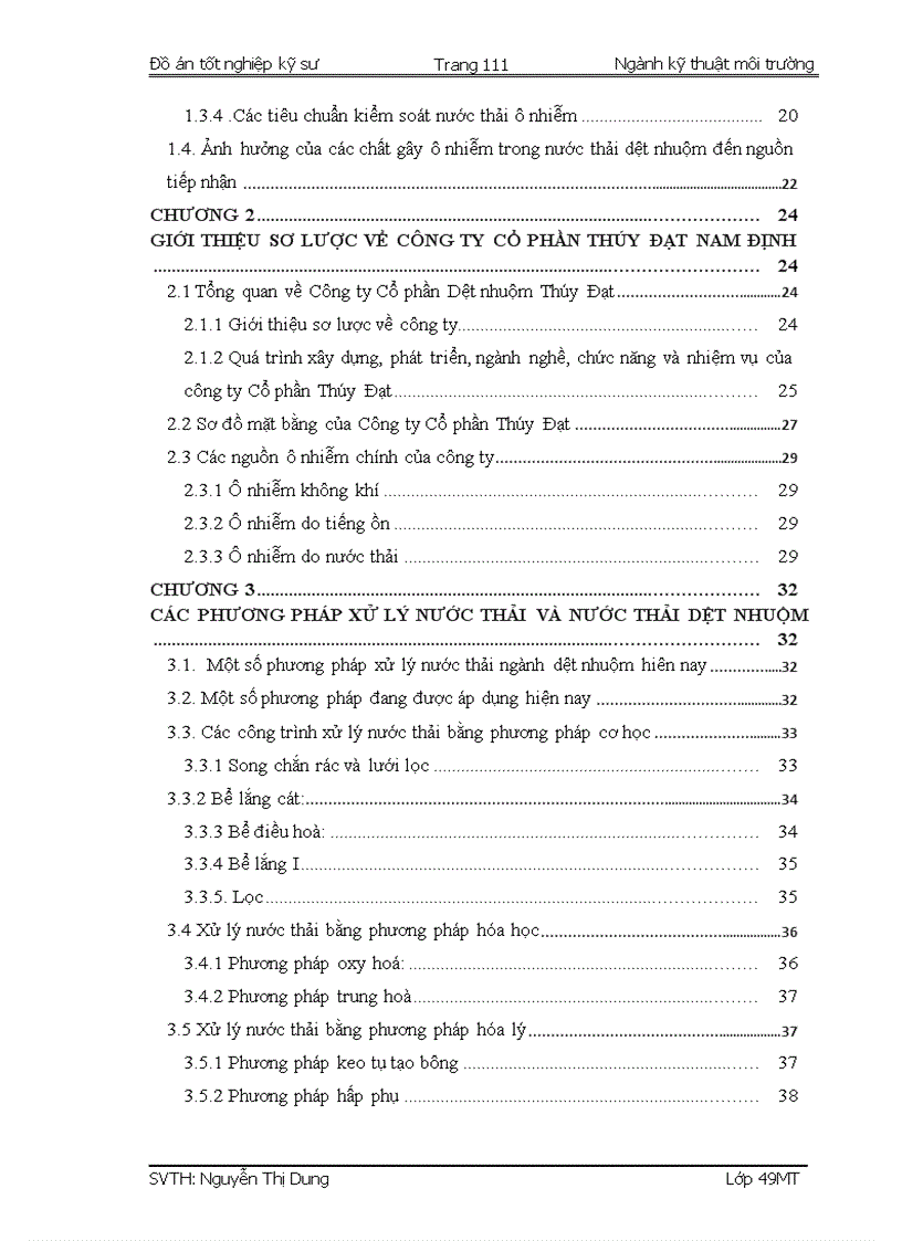 image for page Thiết kế hệ thống xử lý nước thải dệt nhuộm Công ty Cổ phần Thúy Đạt Nam Định công suất 800 m3 ngày