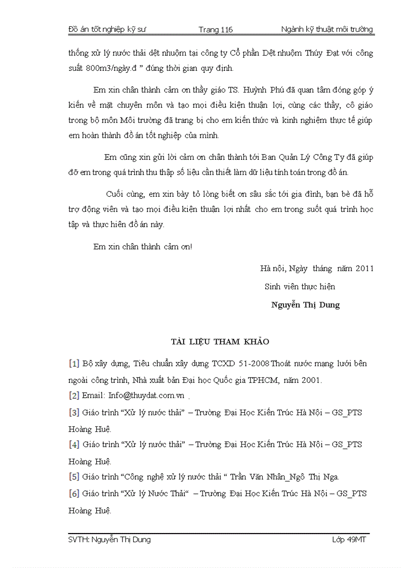 image for page Thiết kế hệ thống xử lý nước thải dệt nhuộm Công ty Cổ phần Thúy Đạt Nam Định công suất 800 m3 ngày