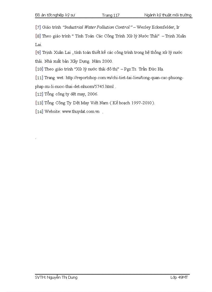 image for page Thiết kế hệ thống xử lý nước thải dệt nhuộm Công ty Cổ phần Thúy Đạt Nam Định công suất 800 m3 ngày