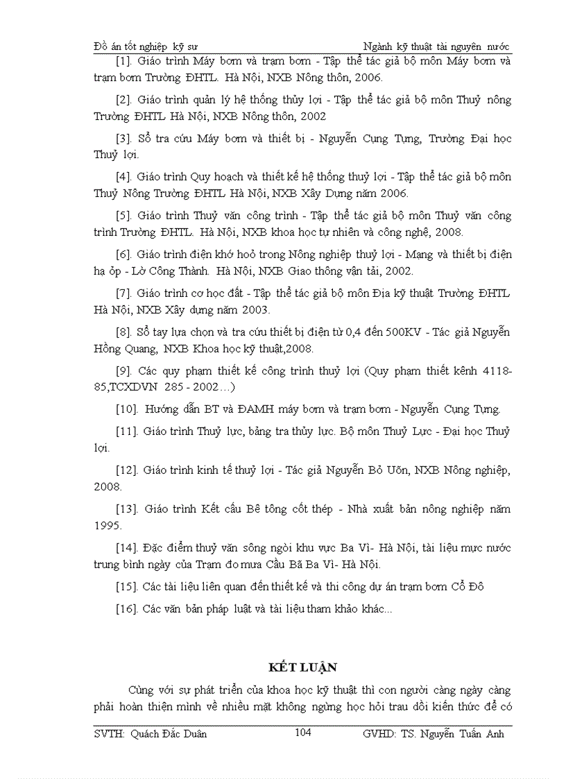 image for page Thiết kế trạm bơm tiêu Cổ Đô Ba Vì Hà Nội phương án 2