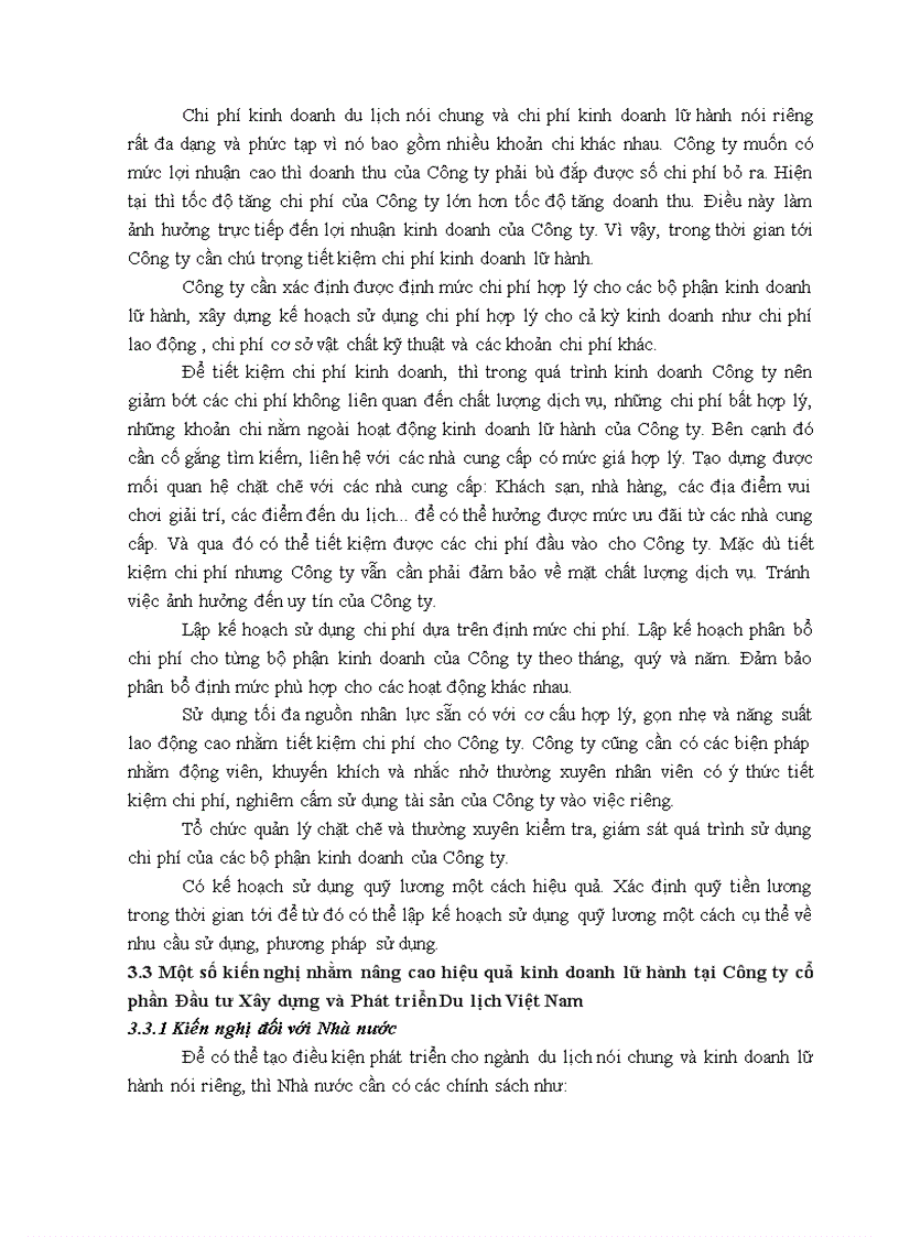 image for page Giải pháp nâng cao hiệu quả kinh doanh lữ hành tại Công ty cổ phần Đầu tư Xây dựng và Phát triển Du lịch Việt Nam Hà Nội