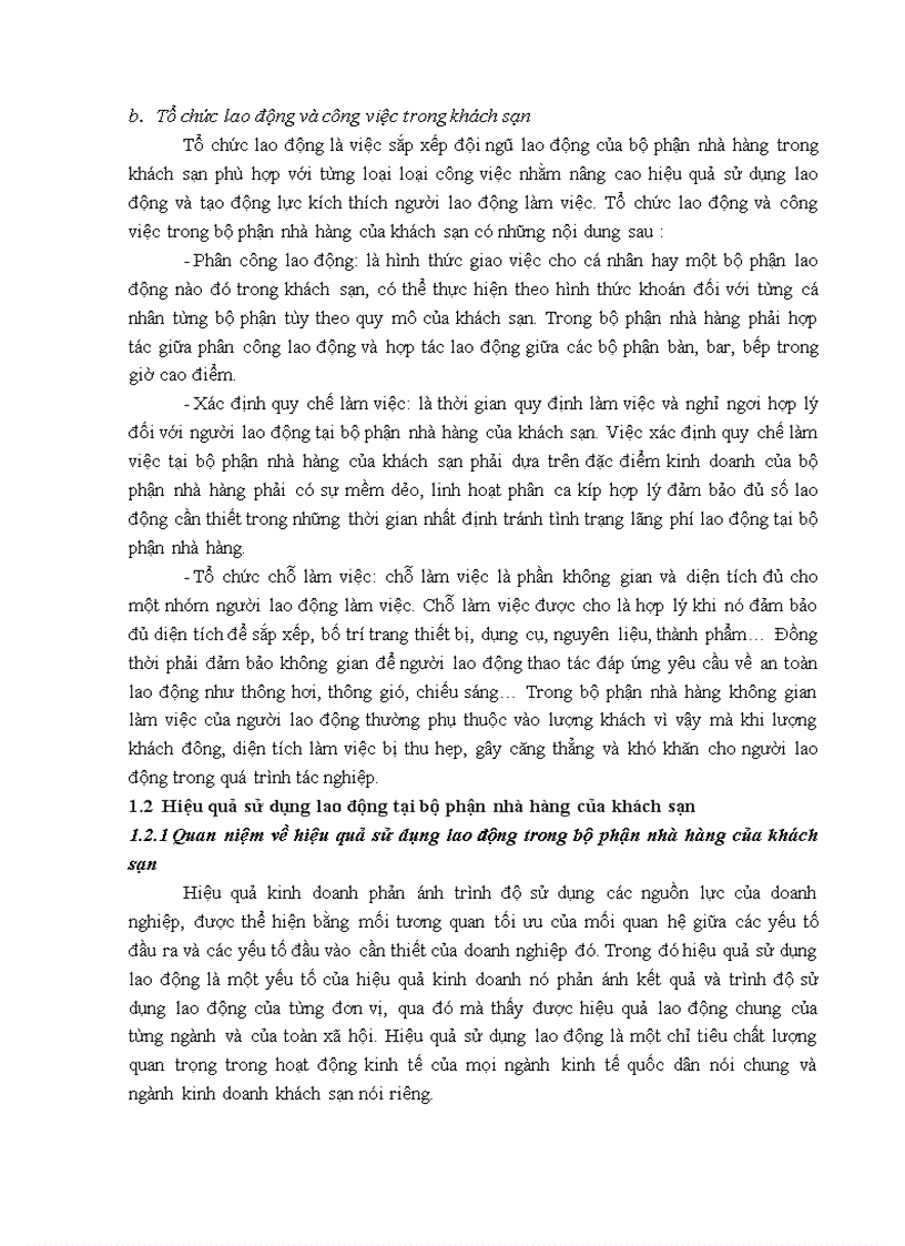 image for page Giải pháp nâng cao hiệu quả sử dụng lao động tại bộ phận nhà hàng của Khách sạn Vị Hoàng