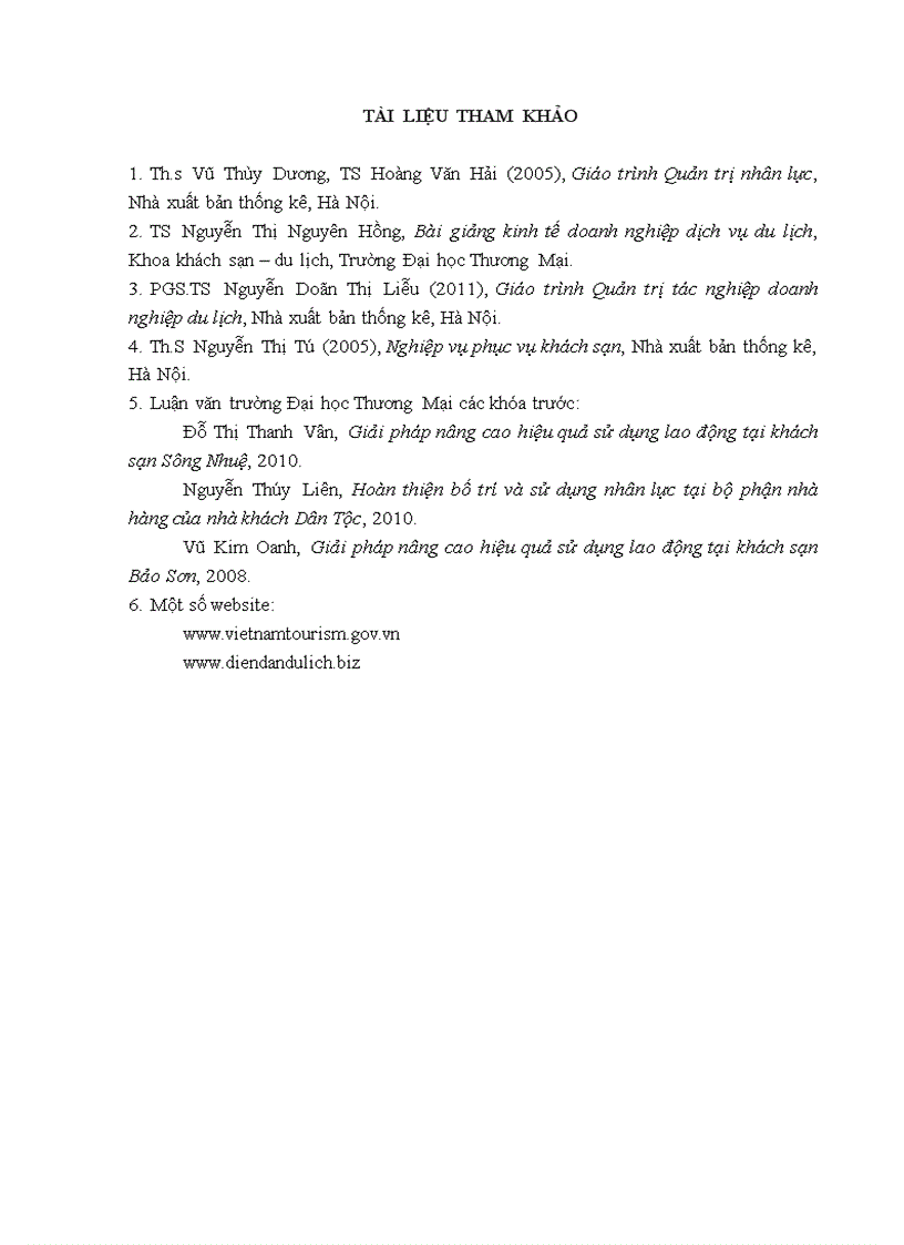 image for page Giải pháp nâng cao hiệu quả sử dụng lao động tại bộ phận nhà hàng của Khách sạn Vị Hoàng