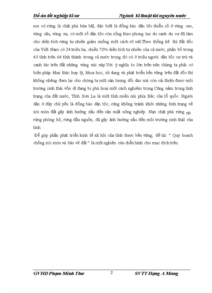 image for page Quy hoạch chống xói mòn và bảo vệ đất