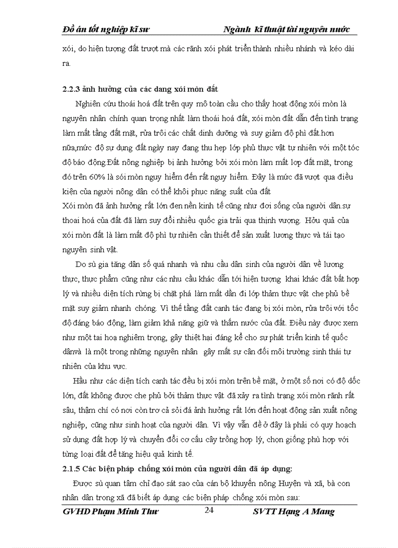 image for page Quy hoạch chống xói mòn và bảo vệ đất