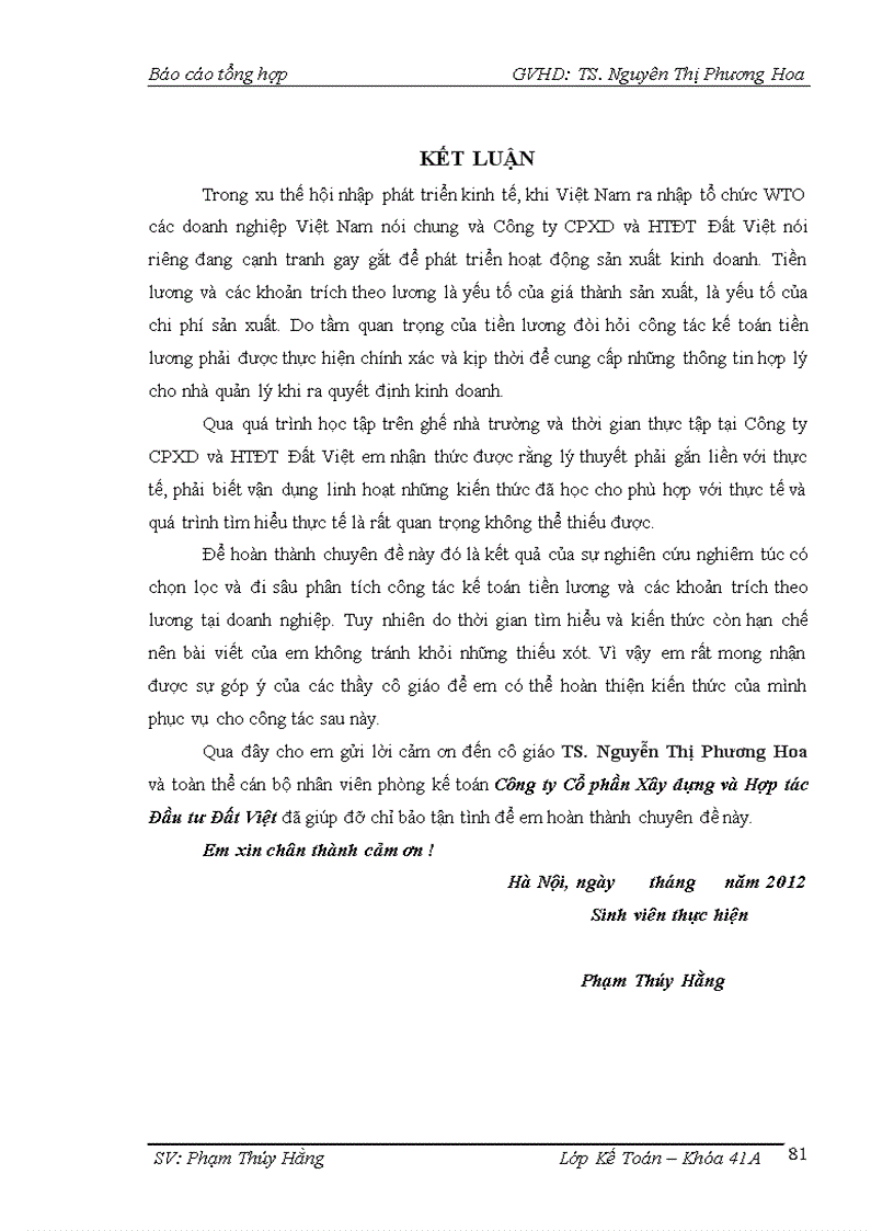 image for page Hoàn thiện kế toán tiền lương và các khoản trích theo lương tại Công ty Cổ phần Xây dựng và Hợp tác Đầu tư Đất Việt