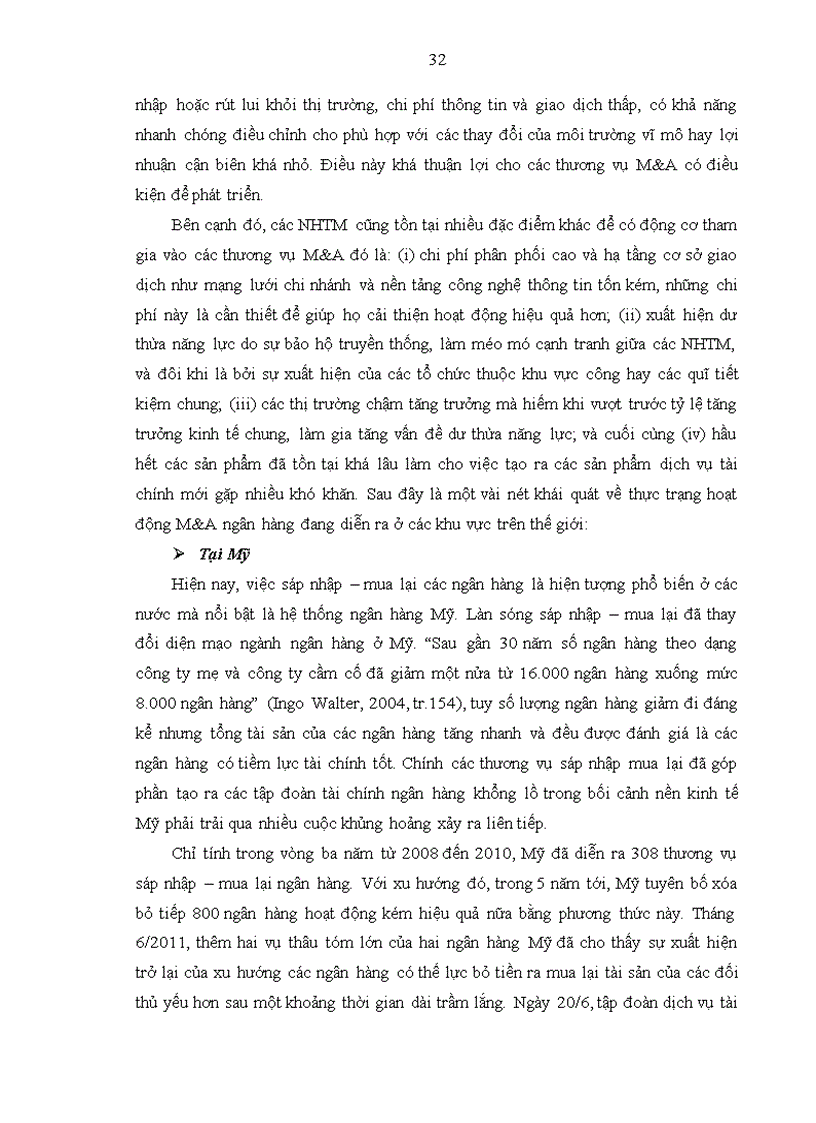 image for page Hoạt động sáp nhập và mua lại trong ngành ngân hàng trên thế giới bài học kinh nghiệm cho Việt Nam